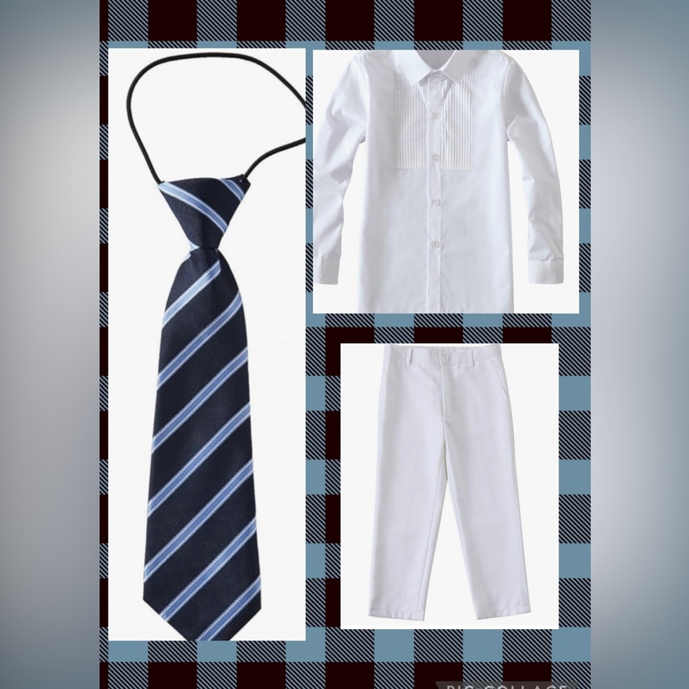NWT 3 piece Boys Suit . Shirt, tie and pants